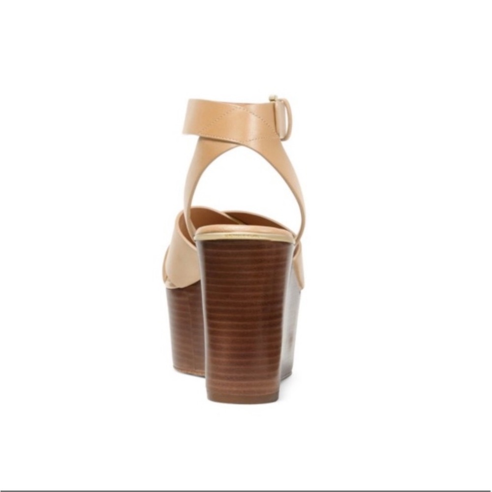 Michael Kors Abbott Wood Wedge Sandals - Picture 4 of 12